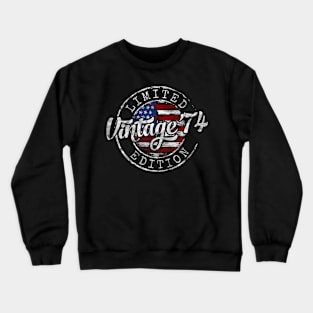 Vintage 1974 50th Birthday s 50 Year Old Crewneck Sweatshirt